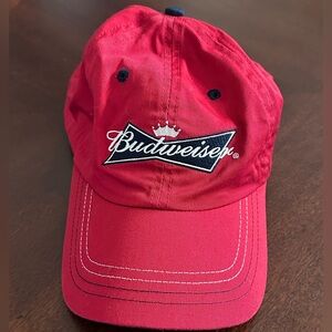 2005 Anheuser- Busch Budweiser Beer Red Baseball Cap Hat